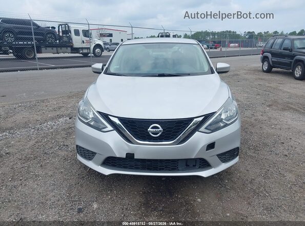 3N1AB7AP6KY352885 2019 NISSAN SENTRA Silver Instrument cluster view