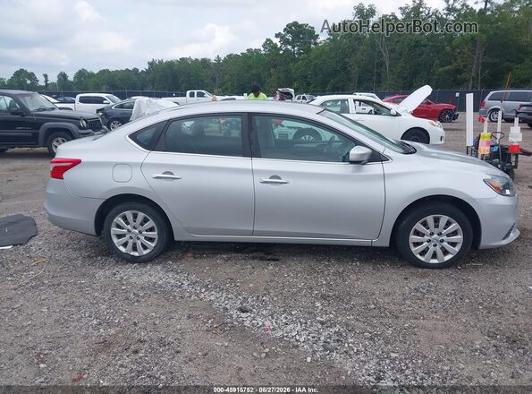 3N1AB7AP6KY352885 2019 NISSAN SENTRA Silver Rear interior view