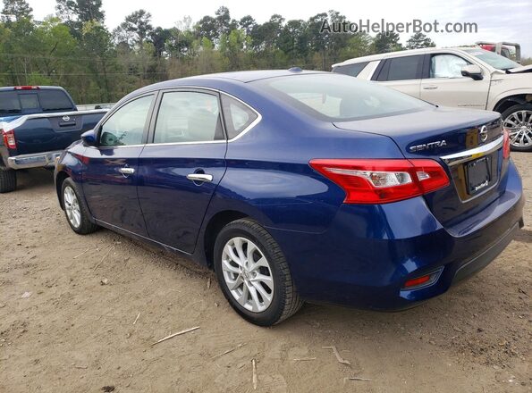3N1AB7AP6KY361280 2019 NISSAN SENTRA Blue Հետևի ձախ