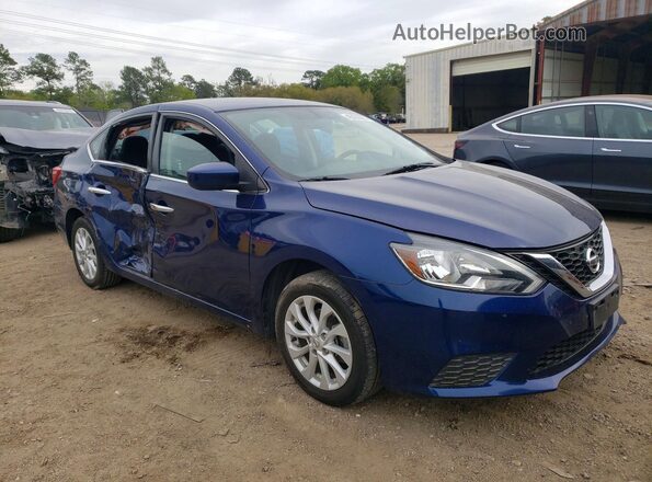 3N1AB7AP6KY361280 2019 NISSAN SENTRA Blue Առջևի աջ