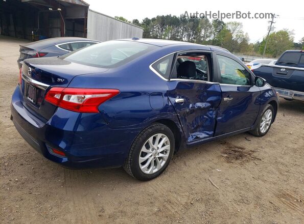3N1AB7AP6KY361280 2019 NISSAN SENTRA Blue Հետևի աջ
