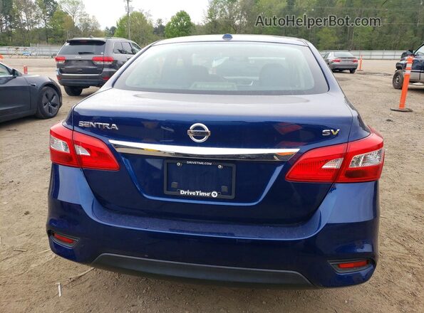 3N1AB7AP6KY361280 2019 NISSAN SENTRA Blue Հետևի տեսք
