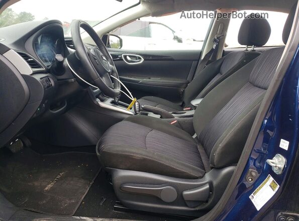 3N1AB7AP6KY361280 2019 NISSAN SENTRA Blue Սալոնի դիմացի տեսք