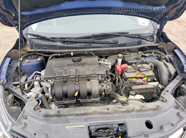 3N1AB7AP6KY361280 2019 NISSAN SENTRA Blue Սալոնի հետևի տեսք