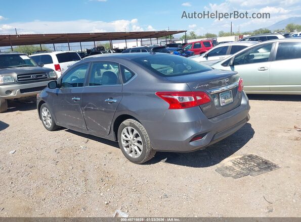 3N1AB7AP6KY361439 2019 NISSAN SENTRA Gray Trasero izquierdo