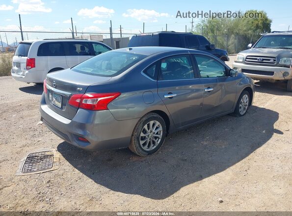 3N1AB7AP6KY361439 2019 NISSAN SENTRA Gray Trasero derecho