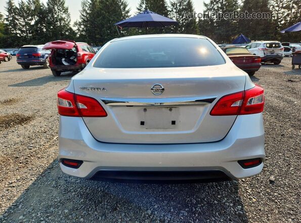 3N1AB7AP6KY366320 2019 NISSAN SENTRA Silver Vista trasera