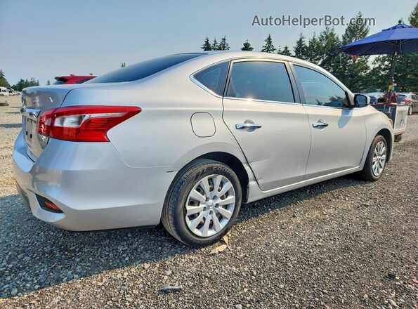 3N1AB7AP6KY366320 2019 NISSAN SENTRA Silver Trasero derecho