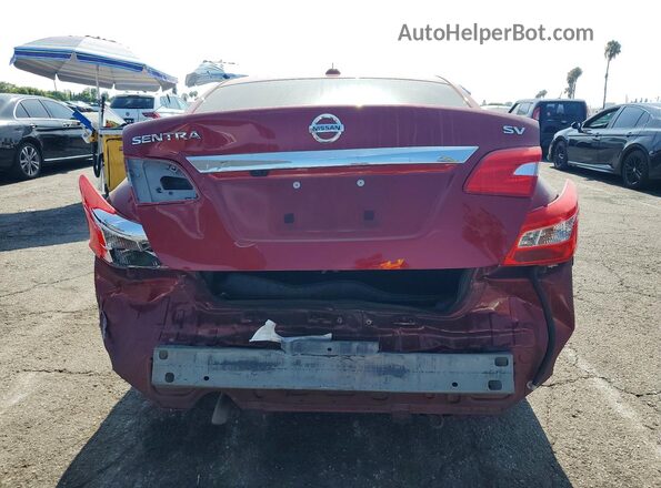 3N1AB7AP6KY393002 2019 NISSAN SENTRA Red Vista trasera