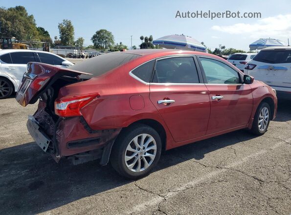 3N1AB7AP6KY393002 2019 NISSAN SENTRA Red Trasero derecho