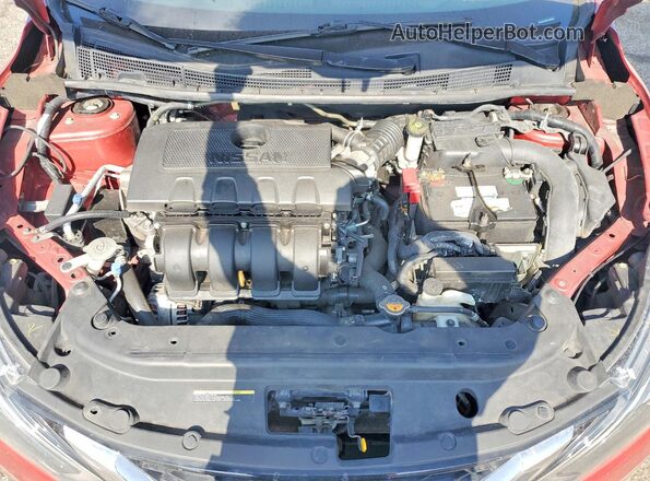 3N1AB7AP6KY393002 2019 NISSAN SENTRA Red Vista interior trasera