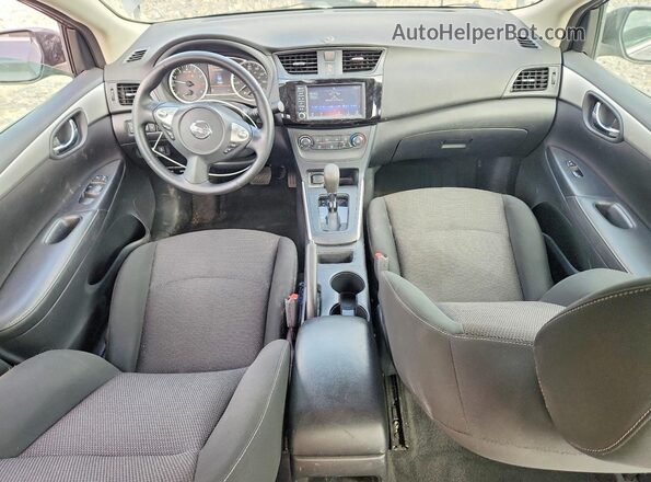 3N1AB7AP6KY411143 2019 NISSAN SENTRA Charcoal წინა პანელის ხედი
