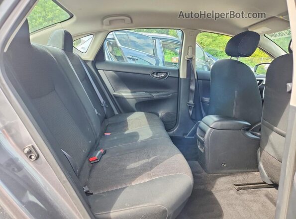 3N1AB7AP6KY411143 2019 NISSAN SENTRA Charcoal უკანა სავარძლების ხედი