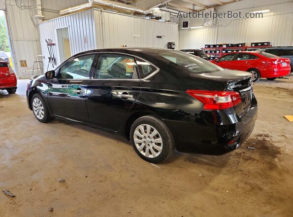 3N1AB7AP6KY412342 2019 NISSAN SENTRA Black უკანა მარცხენა
