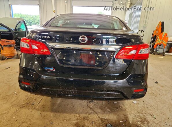 3N1AB7AP6KY412342 2019 NISSAN SENTRA Black უკანა ხედი