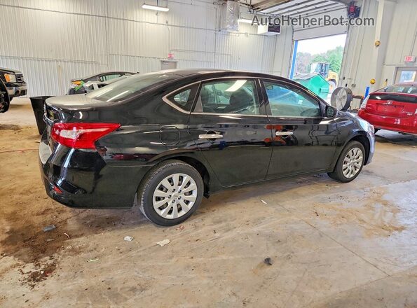 3N1AB7AP6KY412342 2019 NISSAN SENTRA Black უკანა მარჯვენა