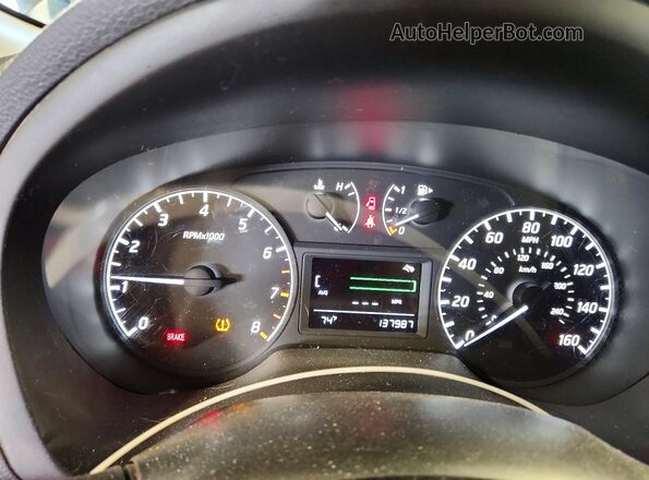 3N1AB7AP6KY412342 2019 NISSAN SENTRA Black ხელსაწყოთა პანელის ხედი