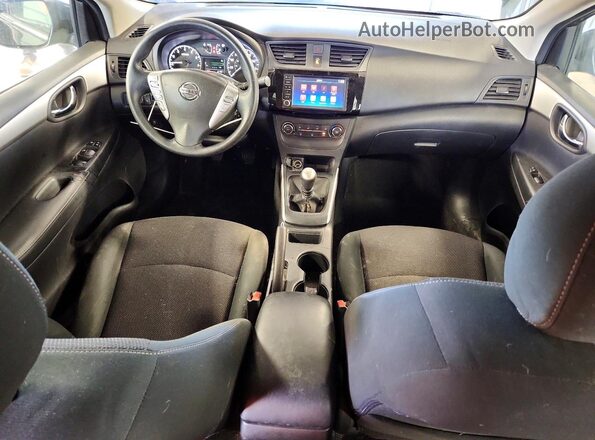3N1AB7AP6KY412342 2019 NISSAN SENTRA Black წინა პანელის ხედი