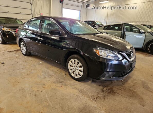 3N1AB7AP6KY412342 2019 NISSAN SENTRA Black წინა მარჯვენა