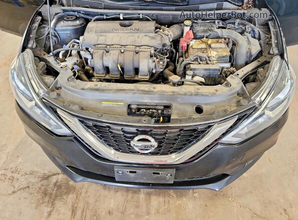 3N1AB7AP6KY412342 2019 NISSAN SENTRA Black უკანა სალონის ხედი