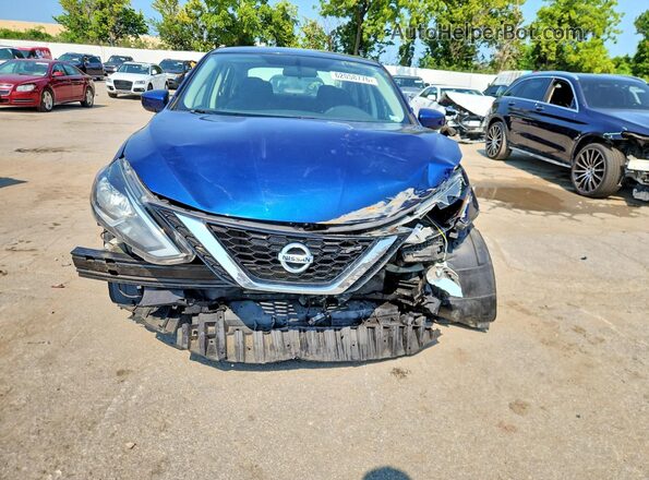 3N1AB7AP6KY424006 2019 NISSAN SENTRA Blue Vista frontal