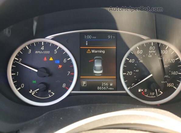 3N1AB7AP6KY424006 2019 NISSAN SENTRA Blue Vista del cuadro de instrumentos