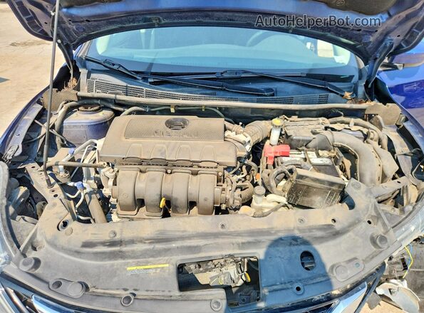 3N1AB7AP6KY424006 2019 NISSAN SENTRA Blue Vista interior trasera