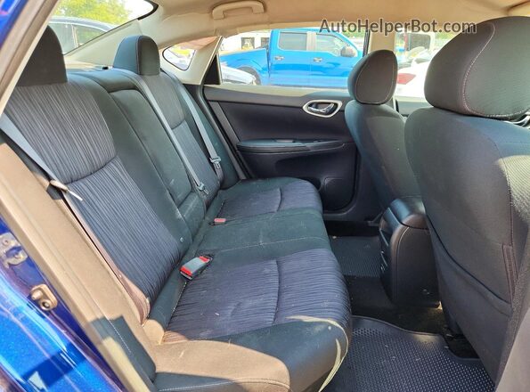 3N1AB7AP6KY424006 2019 NISSAN SENTRA Blue Vista de los asientos traseros