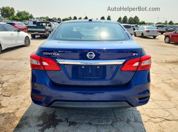 3N1AB7AP6KY424006 2019 NISSAN SENTRA Blue Vista trasera