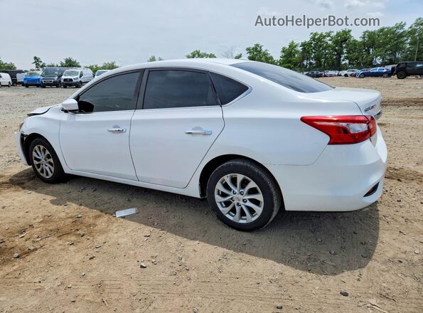 3N1AB7AP6KY436608 2019 NISSAN SENTRA White Հետևի ձախ