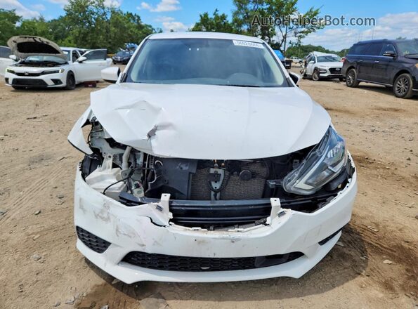 3N1AB7AP6KY436608 2019 NISSAN SENTRA White Դիմացի տեսք