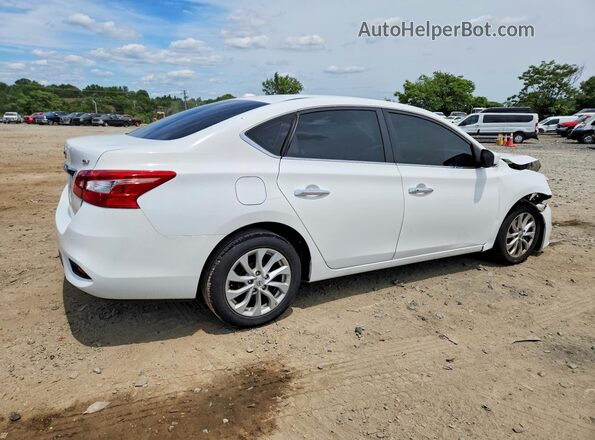 3N1AB7AP6KY436608 2019 NISSAN SENTRA White Հետևի աջ