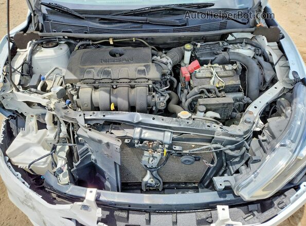3N1AB7AP6KY436608 2019 NISSAN SENTRA White Սալոնի հետևի տեսք