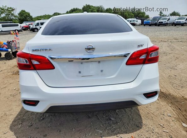 3N1AB7AP6KY436608 2019 NISSAN SENTRA White Հետևի տեսք