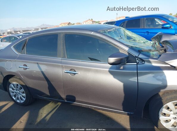 3N1AB7AP6KY446815 2019 NISSAN SENTRA Gray სალონის 360-გრადუსიანი ხედი