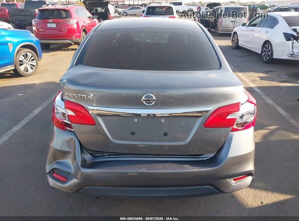 3N1AB7AP6KY446815 2019 NISSAN SENTRA Gray 