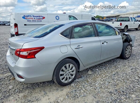 3N1AB7AP6KY450637 2019 NISSAN SENTRA Silver უკანა მარჯვენა