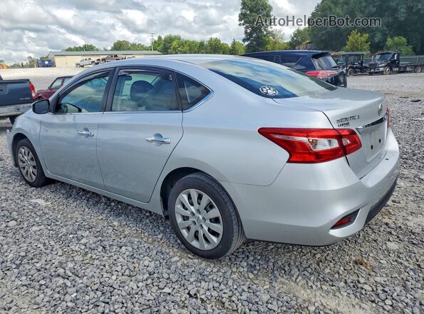 3N1AB7AP6KY450637 2019 NISSAN SENTRA Silver უკანა მარცხენა