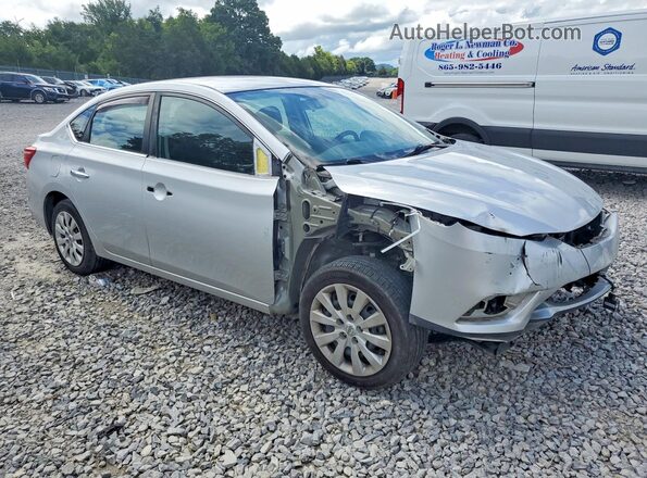 3N1AB7AP6KY450637 2019 NISSAN SENTRA Silver წინა მარჯვენა