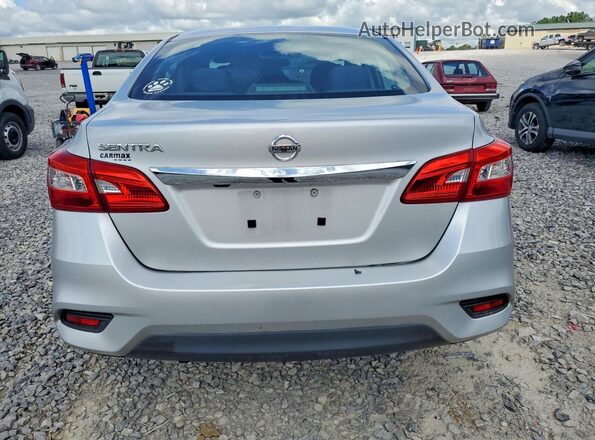 3N1AB7AP6KY450637 2019 NISSAN SENTRA Silver უკანა ხედი