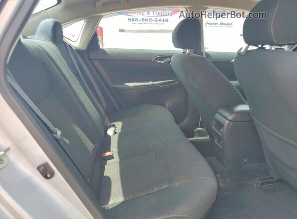 3N1AB7AP6KY450637 2019 NISSAN SENTRA Silver უკანა სავარძლების ხედი