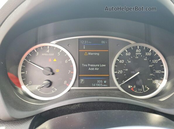 3N1AB7AP6KY450637 2019 NISSAN SENTRA Silver ხელსაწყოთა პანელის ხედი