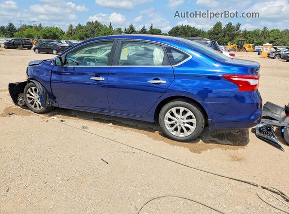 3N1AB7AP6KY455904 2019 NISSAN SENTRA Blue უკანა მარცხენა