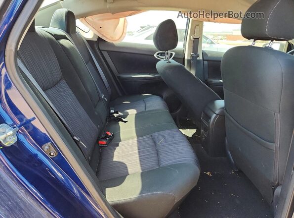 3N1AB7AP6KY455904 2019 NISSAN SENTRA Blue უკანა სავარძლების ხედი