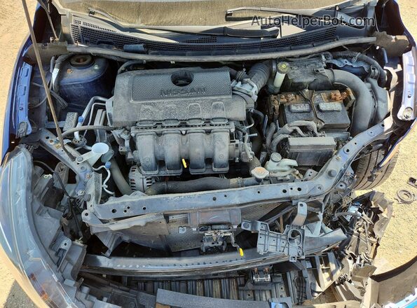 3N1AB7AP6KY455904 2019 NISSAN SENTRA Blue უკანა სალონის ხედი
