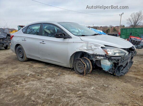 3N1AB7AP7GL667778 2016 NISSAN SENTRA Silver Delantero derecho