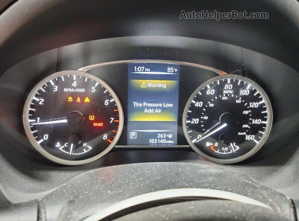 3N1AB7AP7GL669854 2016 NISSAN SENTRA Black Вид щитка приладів