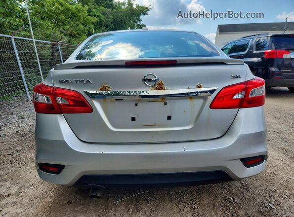 3N1AB7AP7GY225876 2016 NISSAN SENTRA Silver Widok z tyłu