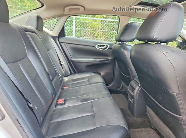 3N1AB7AP7GY225876 2016 NISSAN SENTRA Silver Widok tylnych siedzeń