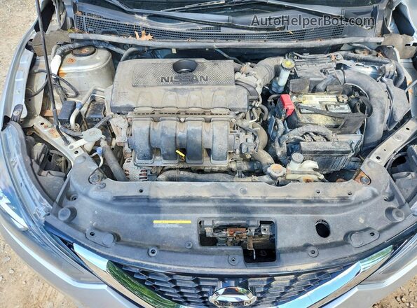 3N1AB7AP7GY225876 2016 NISSAN SENTRA Silver Widok wnętrza z tyłu